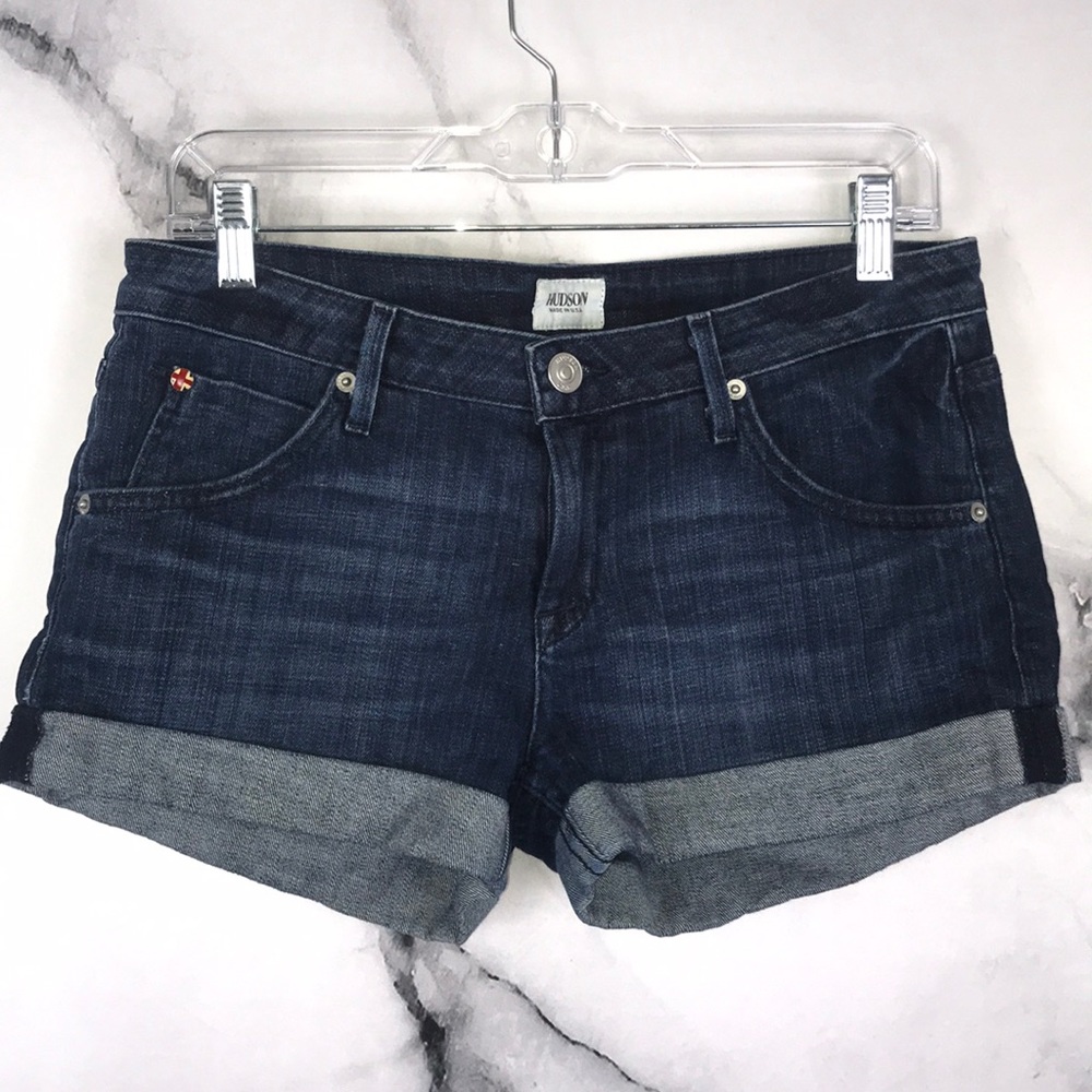 🦋HUDSON🦋 dark wash denim jeans shorts